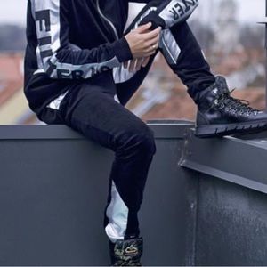 Velour men's sweatpants